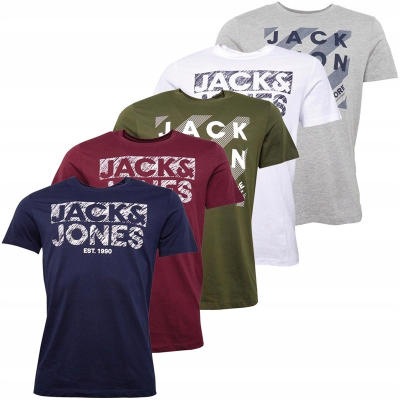 Jack&Jones Heroic pięciopak t-shirt, r. XS
