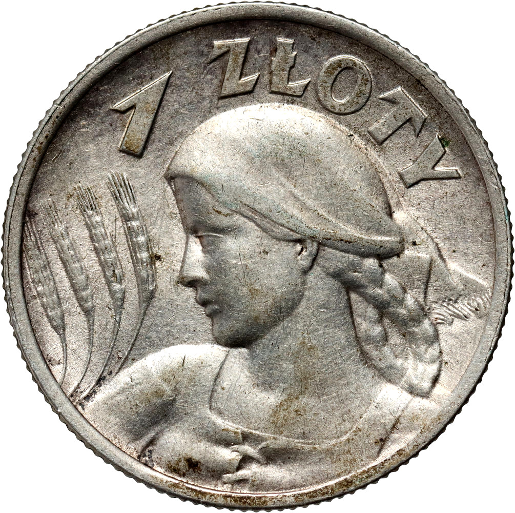 Polska, II RP, 1 złoty 1925, Żniwiarka