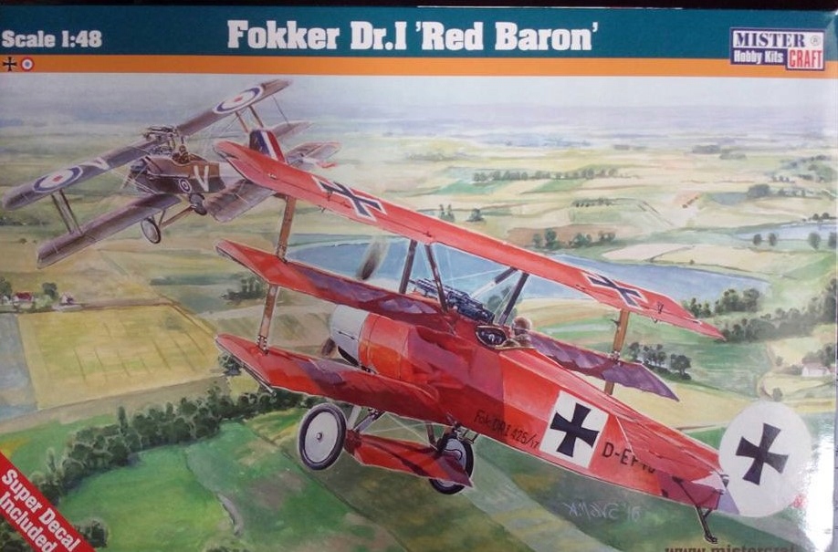 Купить Fokker Dr.I Red Baron 1/48 Самолет MISTERCRAFT: отзывы, фото, характеристики в интерне-магазине Aredi.ru