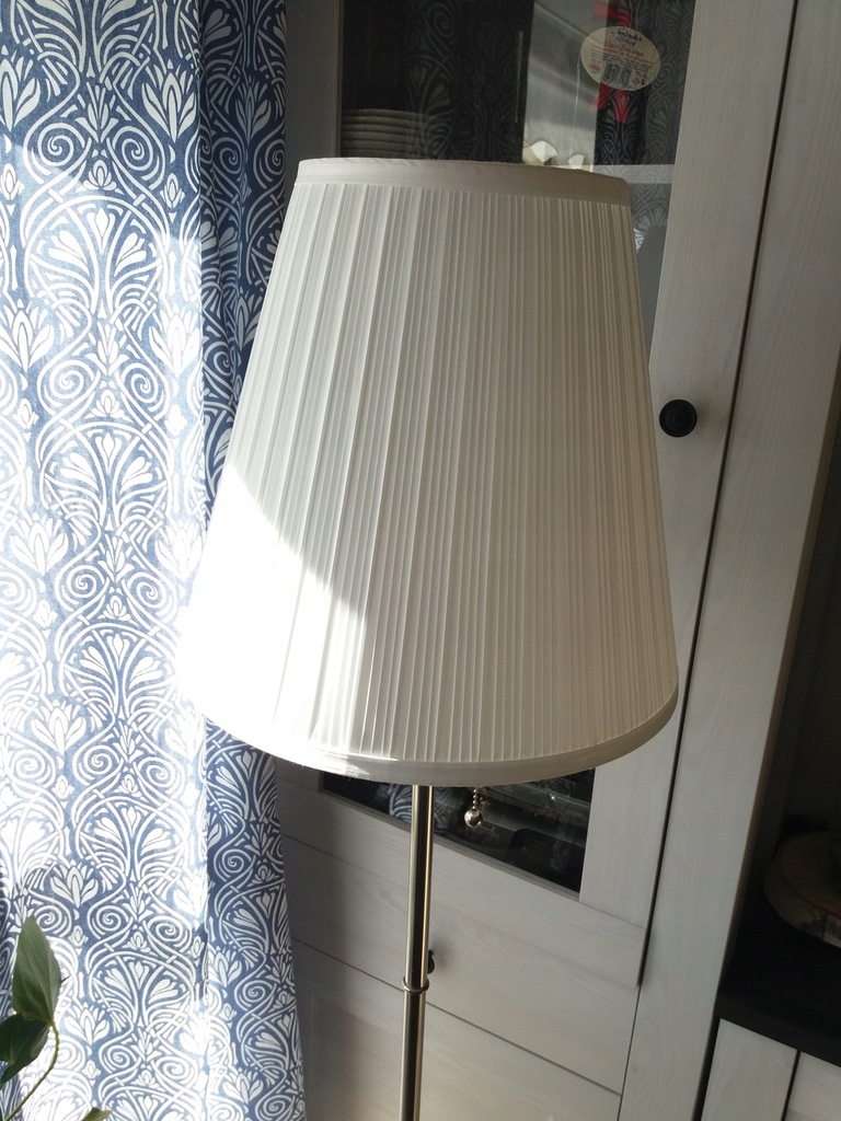 LAMPA IKEA ARSTID podłogowa nikiel