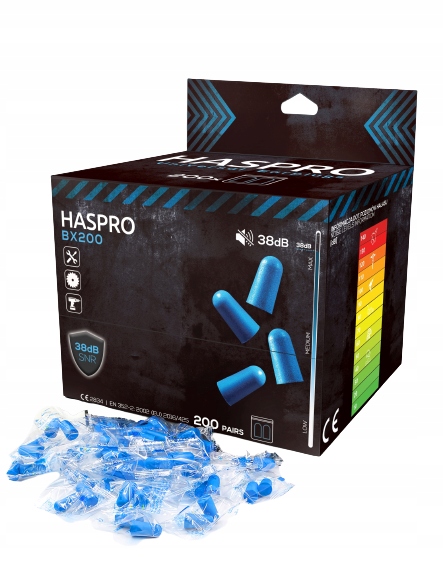 Купить Пенопластовые беруши Haspro BOX 200p.: отзывы, фото, характеристики в интерне-магазине Aredi.ru