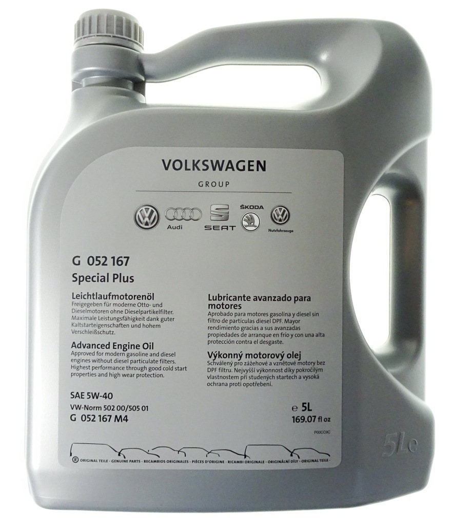 ORYGINALNY OLEJ VAG AUDI VW 5W40 502 505 5L LUBLIN - 6762832024 ...
