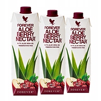 3x Forever Aloe Berry Nectar sok żurawinowy 1l