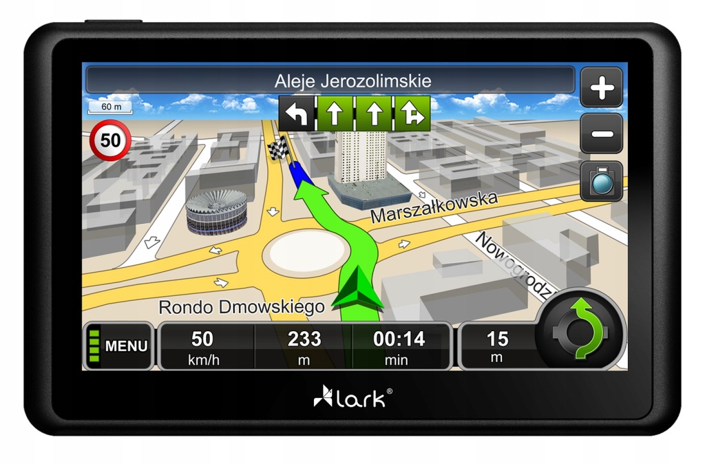 Nawigacja Lark FreeBird 5 WIFI Android 5" + rejestrowanie przebiegu trasy