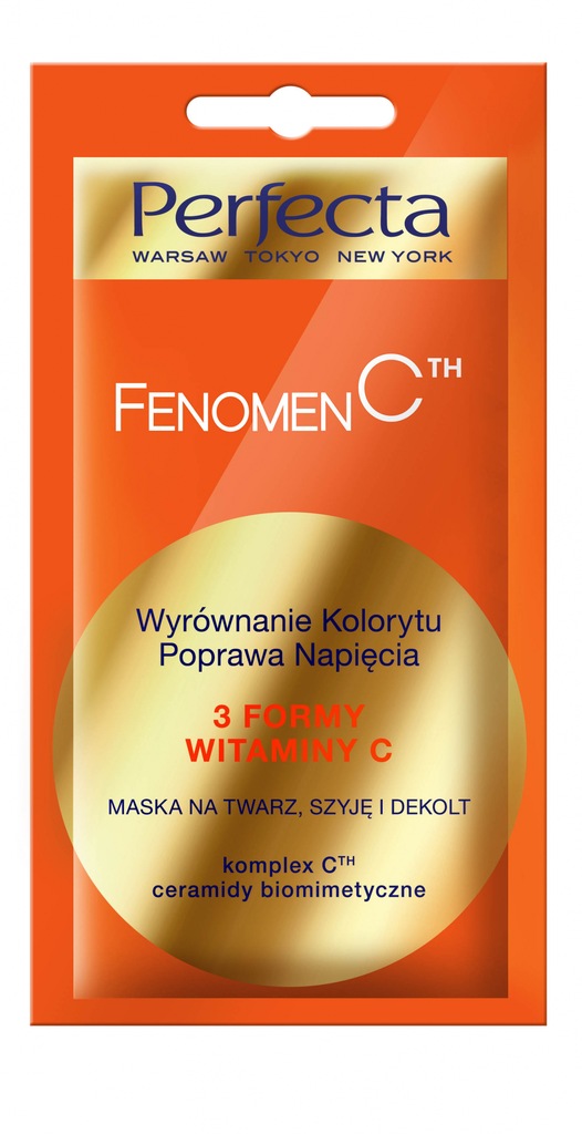 Maseczka kremowa twarz/szyja/dekolt Perfecta 8 ml Fenomen C