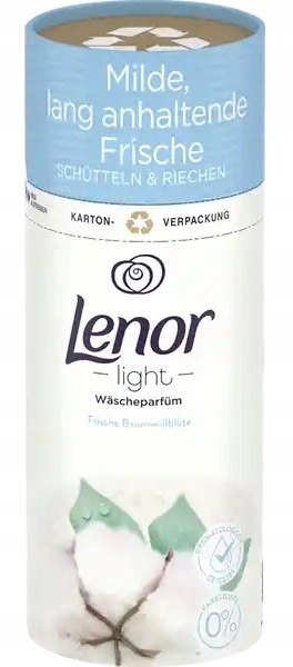 Lenor Light 155 gram perełki zapachowe kwiat bawełny z Niemiec