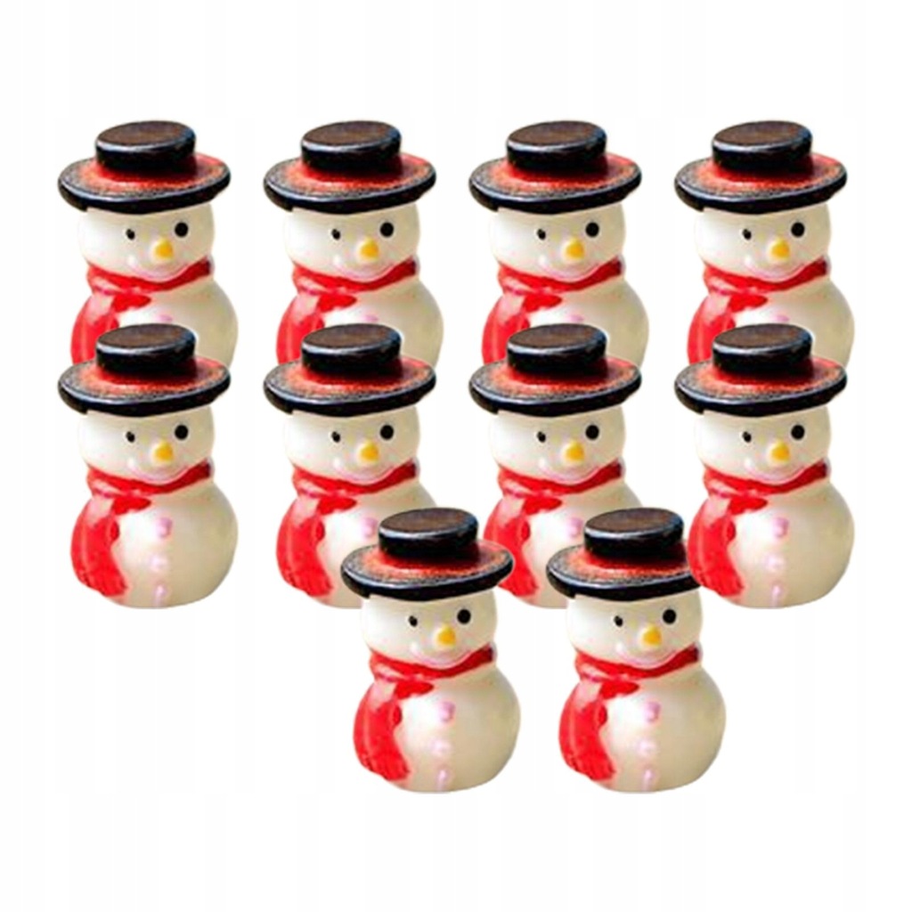 10 sztuk żywicy Mini Snowman Doll Garden Scenery,