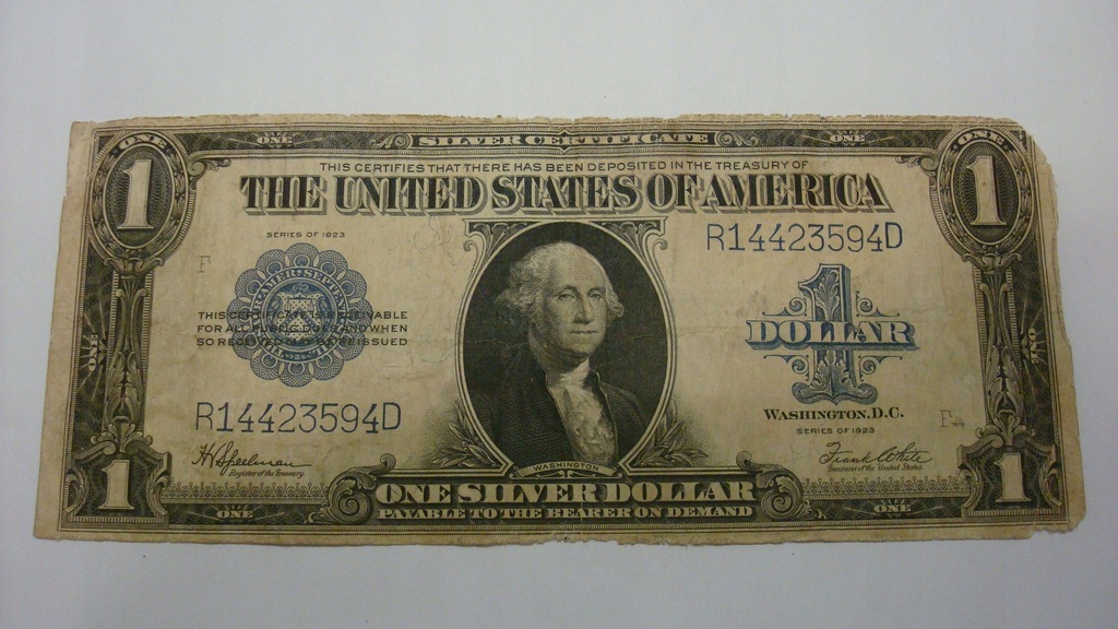 Banknot - USA 1 dolar 1923 seria R stan 4-