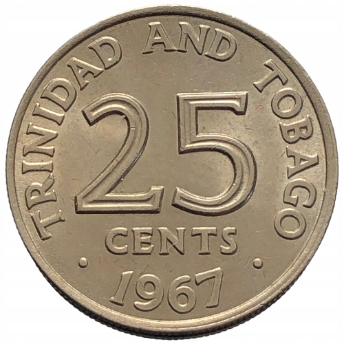 58317. Trynidad i Tobago - 25 centów - 1967r.