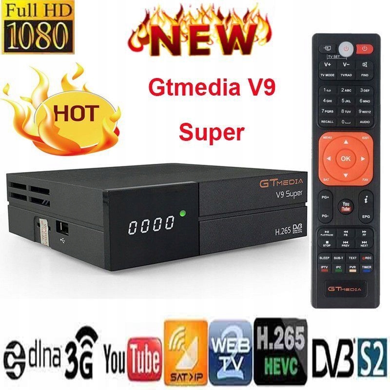 GTMedia v9 Super dekoder DARMOWE TV Cccam jak V8