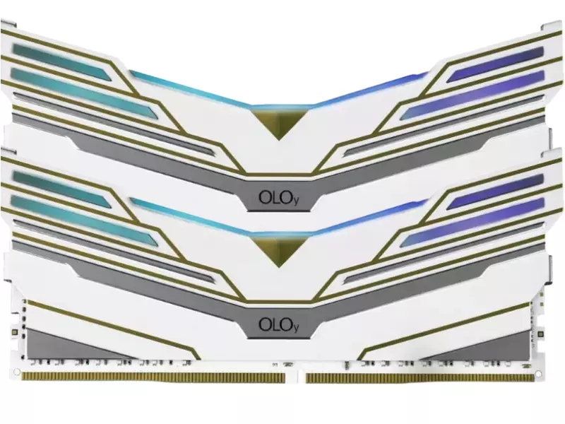 Pamięć RAM OLOy WarHawk DDR4 16GB (2x8GB) RGB 3200MHz CL16 1.35V biały