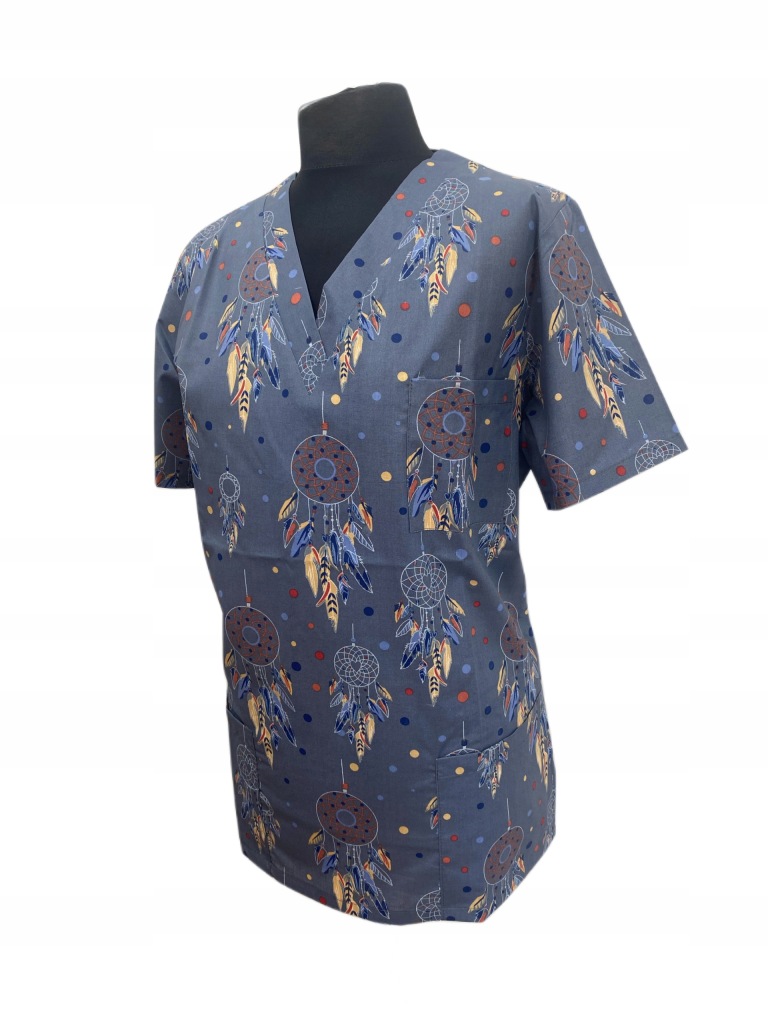 Bluza Medyczna Damska Wzór-63 Rozm.M