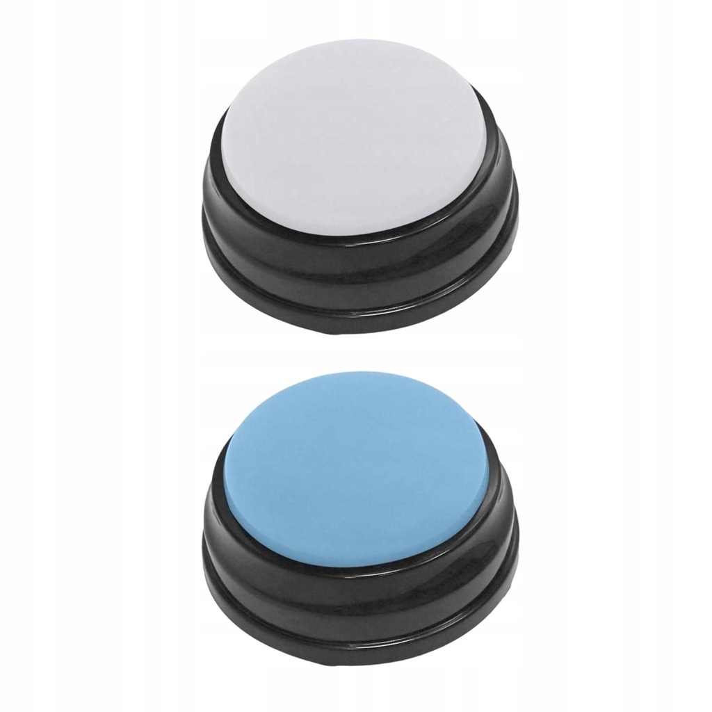 2 szt. Nagrywalnych przycisków dźwiękowych Cat Dog Pink White