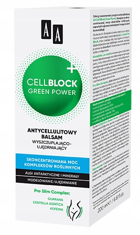 AA CELL BLOCK GREEN POWER Antycellulitowy balsam