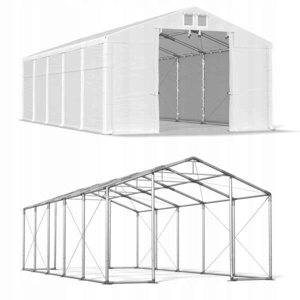 Namiot magazyn WINTER PLUS 8x10m 2,5m całoroczny