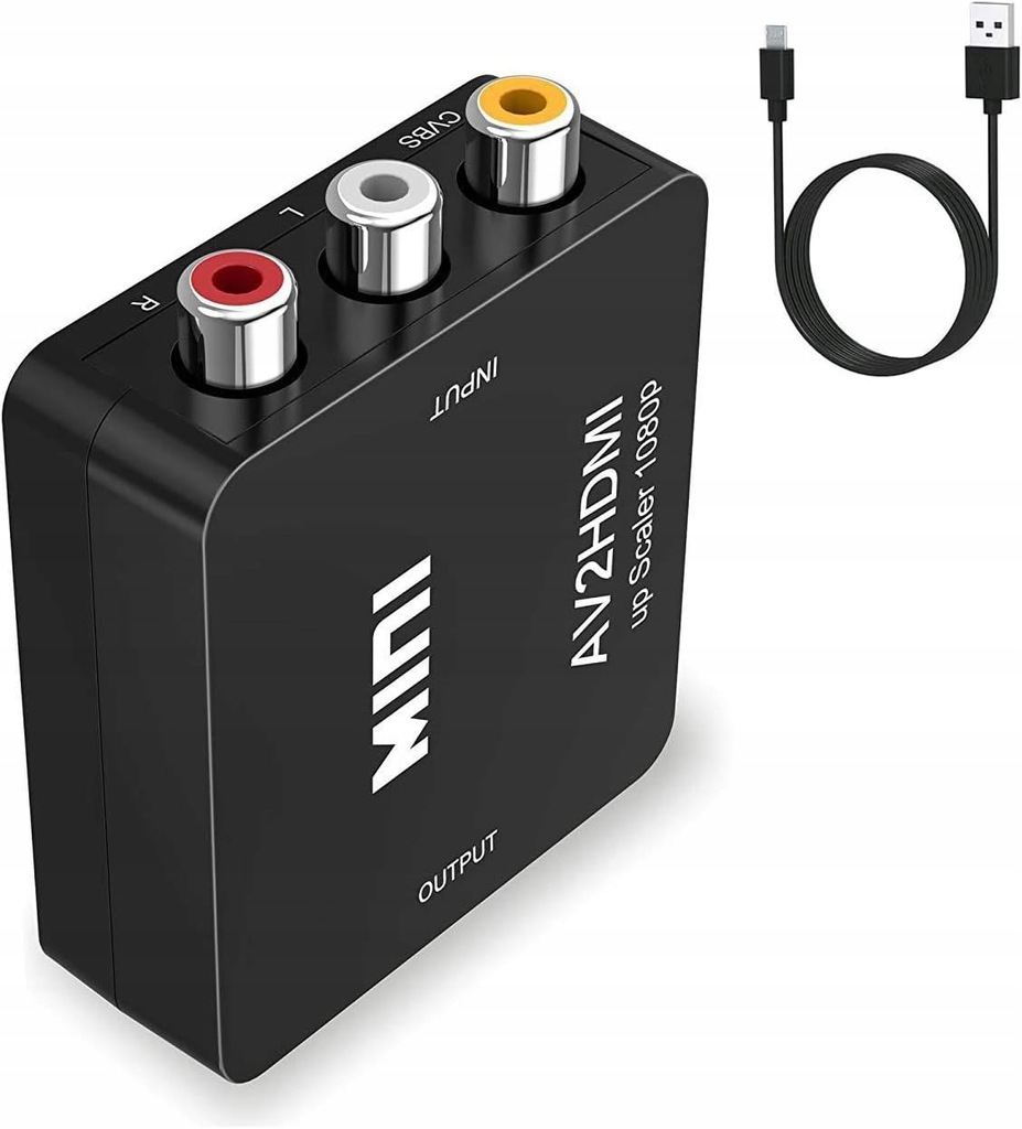 ADAPTER AV RCA DO HDMI KONWERTER CINCH 1080P KABEL