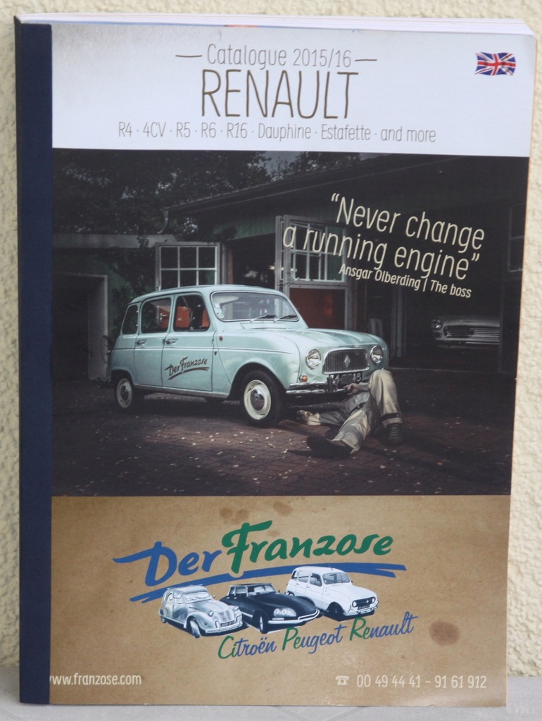 KATALOG CZĘŚCI RENAULT R4 4CV R5 R6 R16 2015/2016
