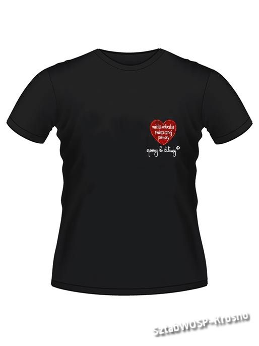Koszulka męska T-Shirt Serduszko WOŚP - rozmiar L