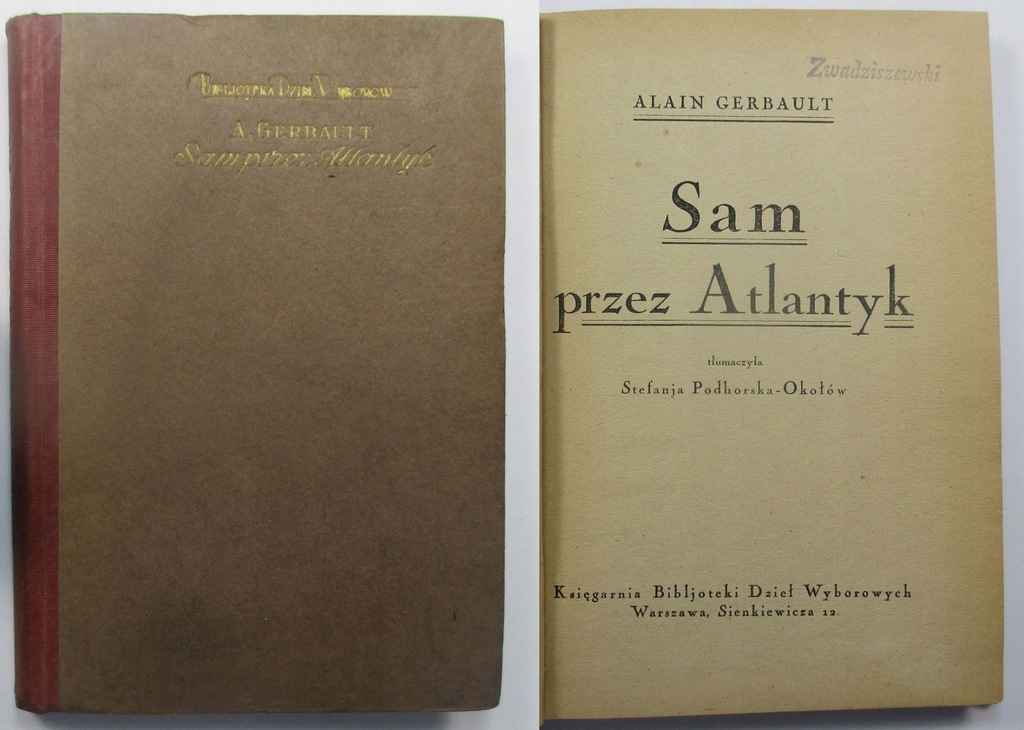 Sam przez Atlantyk, Alain Gerbault, 1925