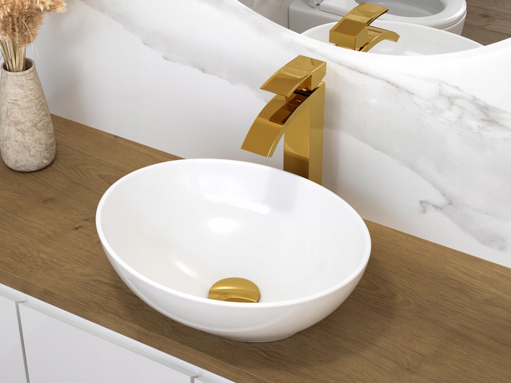 Купить ELVA GOLD СТОЛЕШНЯЯ РАКОВИНА FATTER, ВЫСОКАЯ: отзывы, фото и ...