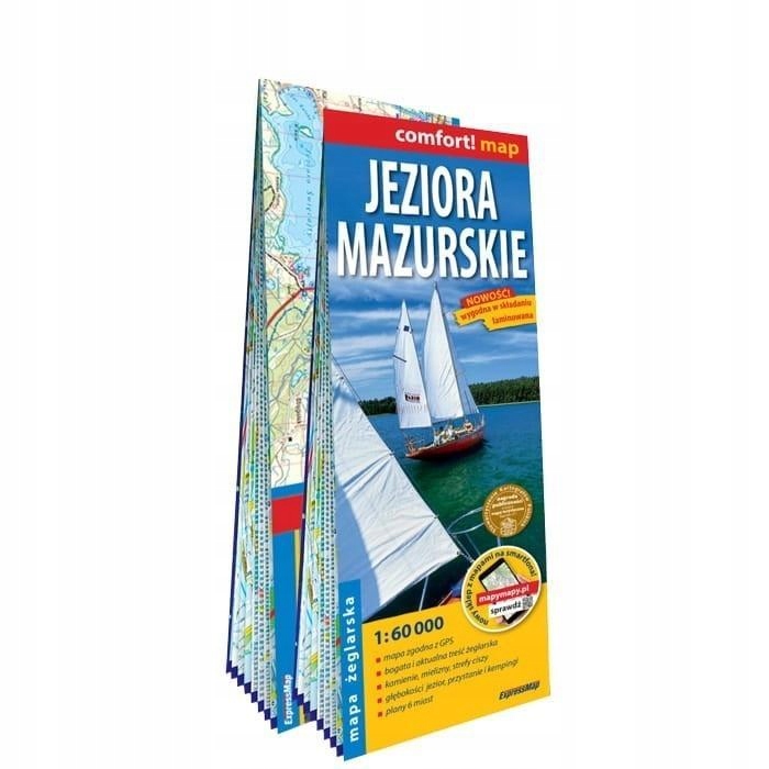 COMFORT! MAP JEZIORA MAZURSKIE 1:60 000