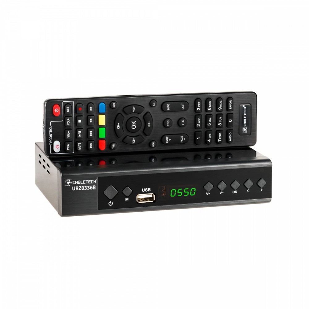 Tuner dekoder TV DVB-T2 H.265 HEVC USB Cabletech