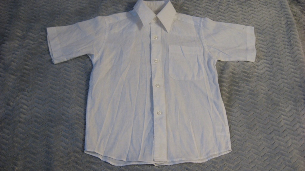 elegancka biała koszula strój galowy ~116 - 122