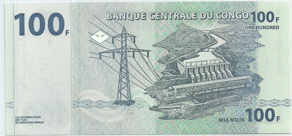Kongo, 100 franków, 2007