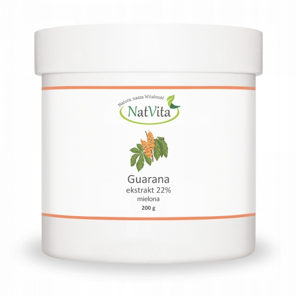 Guarana 20-22% mielona ekstrakt NatVita (200g)