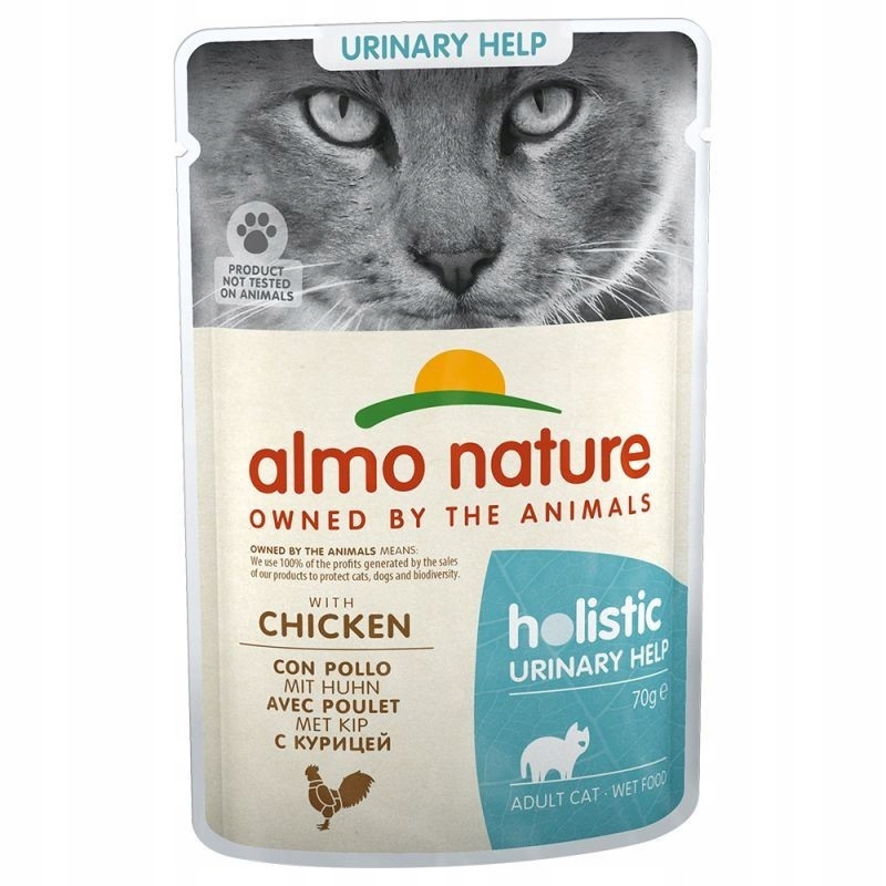 Almo Nature Hollistic Urinary Help mokra karma dla kota z kurczakiem 70g
