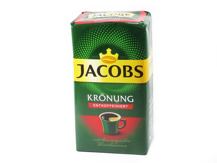 KAWA mielona JACOBS KRONUNG z Niemiec BEZKOFEINOWA