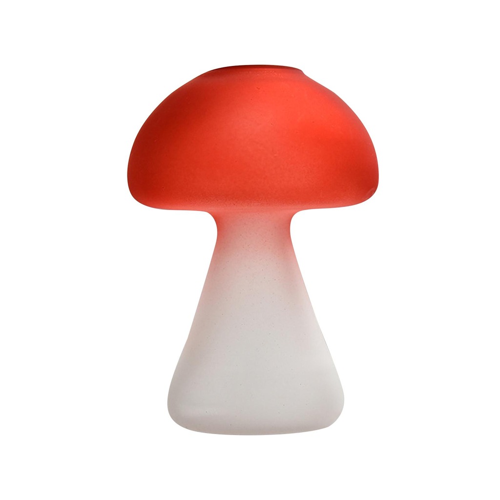 Minimalist Flower Vase Mushroom Shaped Decors Red