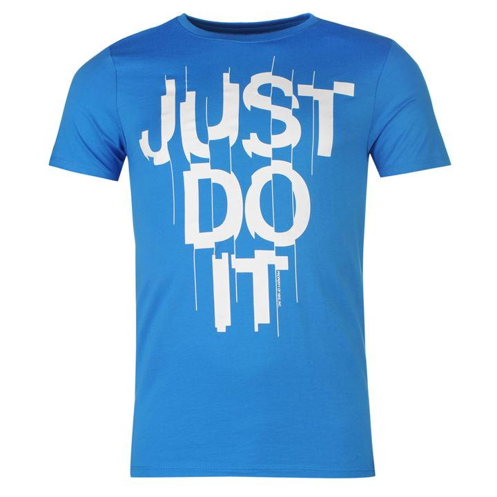 Nike Just Do It Blue Koszulka 100% Bawełna - M
