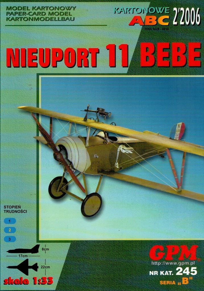 Model kartonowy Nieuport 11 Bebe 2/2006