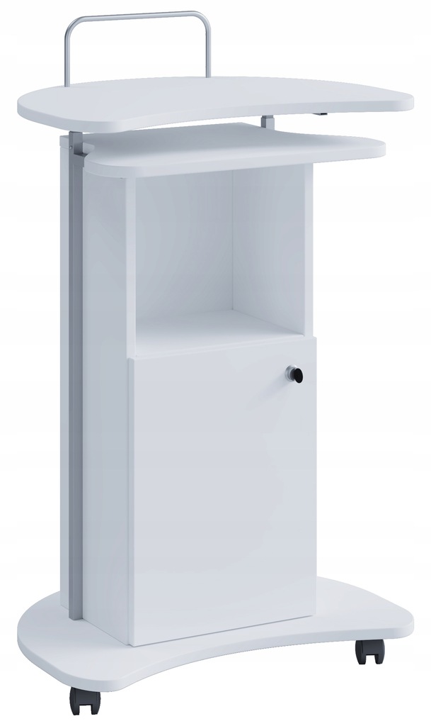 VCM Mebel mównica, biurko, półki na laptopa, zamykana szafka 111x56x41cm