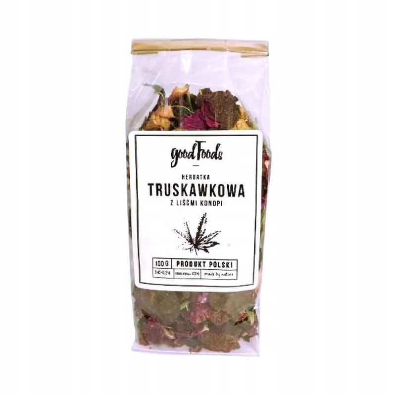 Herbata konopna truskawkowa 45% 100 g