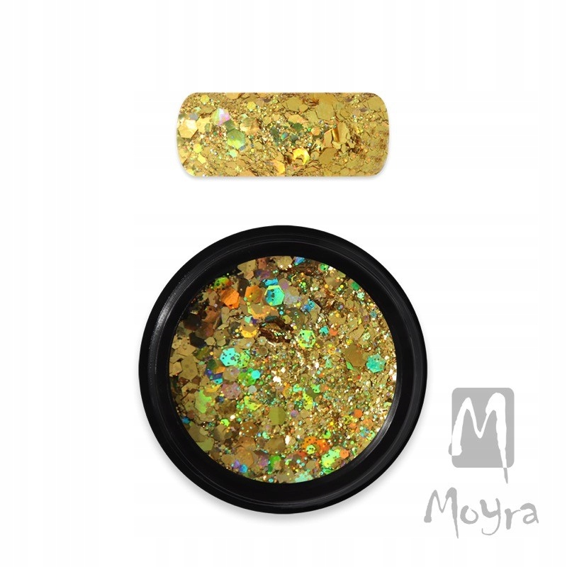 Moyra Holo Glitter Mix pyłek brokat 07 dark gold