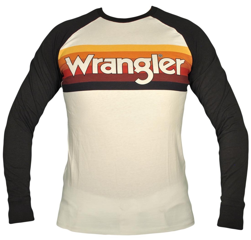 WRANGLER koszulka męska L/S KABEL RAGLAN _ S 36