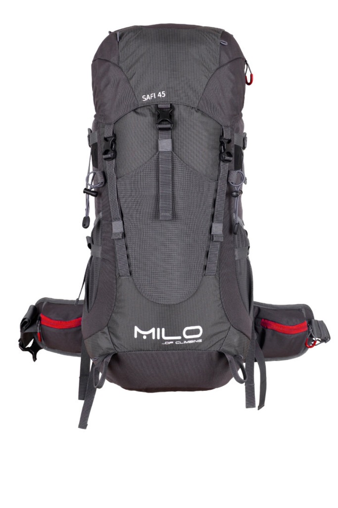 Milo plecak trekkingowy SAFI 45 grey/burgundy - 8151476168 - oficjalne  archiwum Allegro