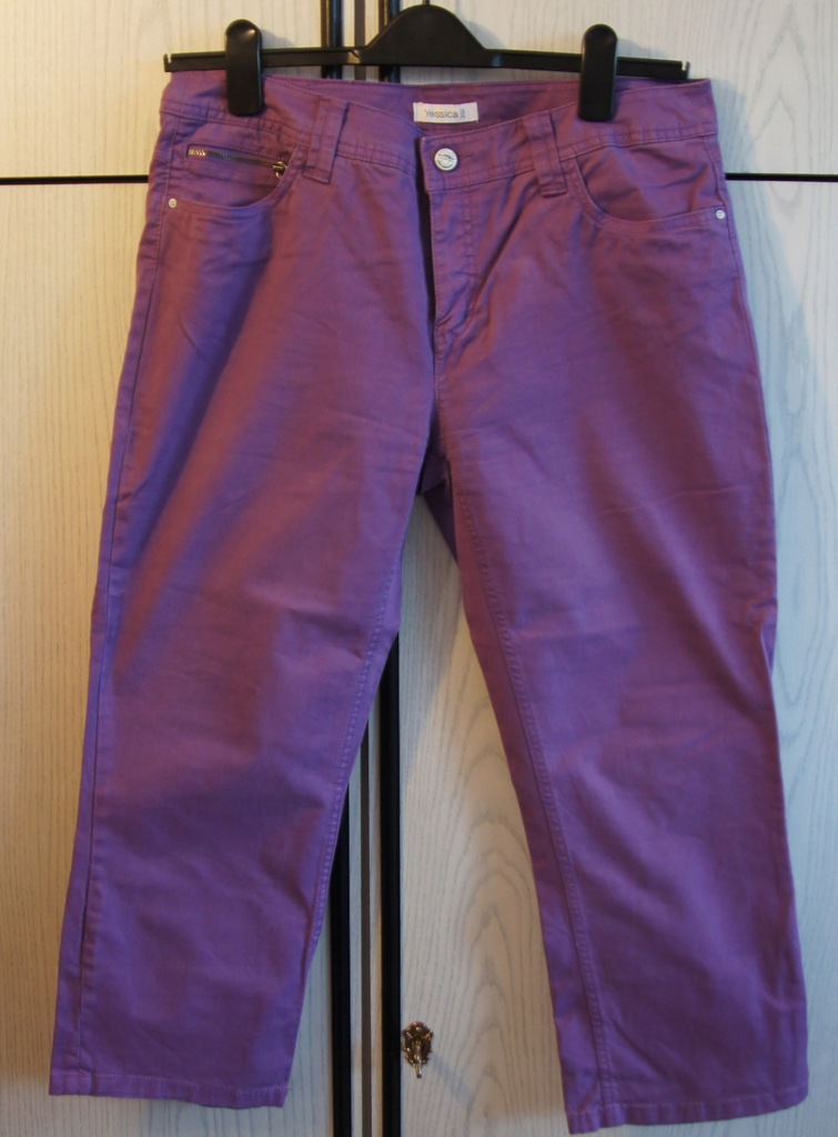Fioletowe spodnie Yessica firmy C&A rozmiar 42