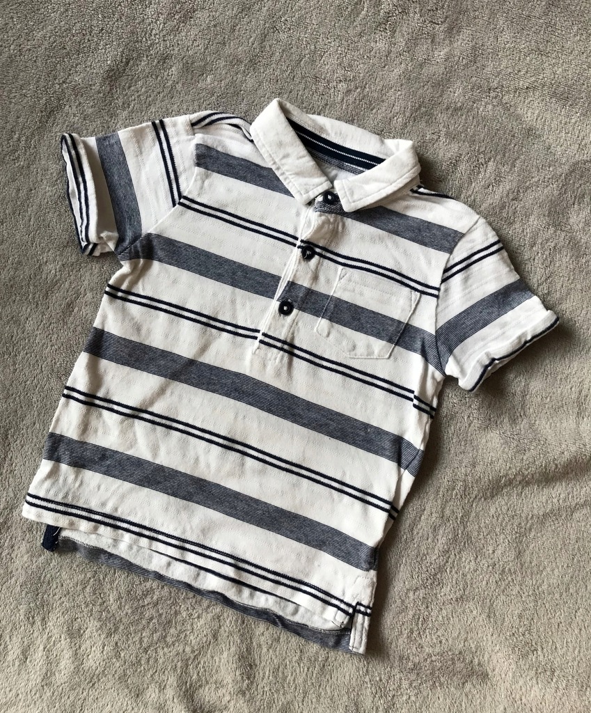 F&F t-shirt bluzka polo 80