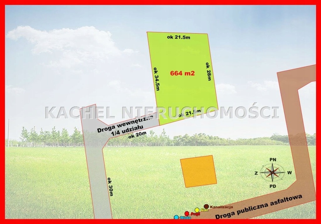 Działka, Katowice, Kostuchna, 664 m²