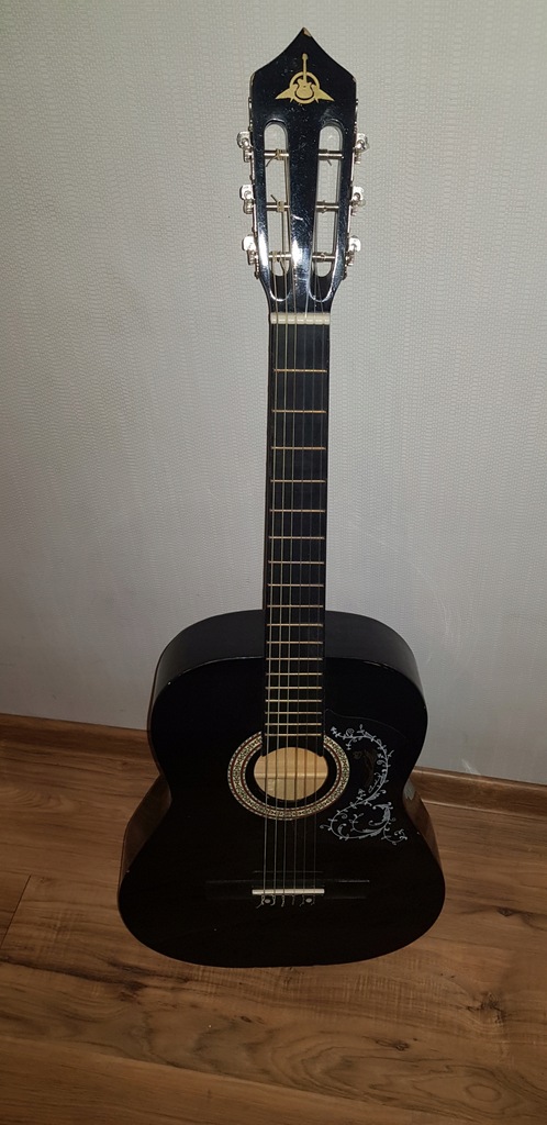 Gitara mala dla dzieci czarna 100 cm instrument