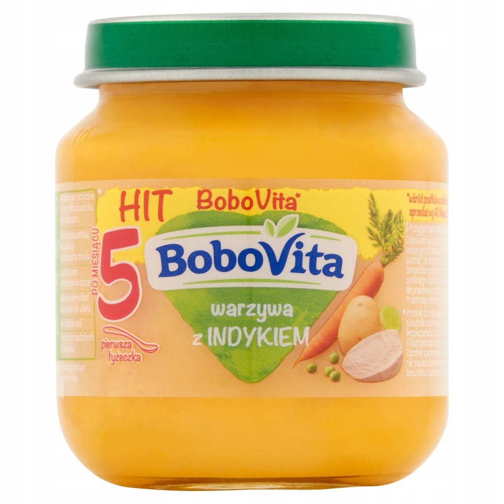 BoboVita Warzywa z indykiem po 5 miesiącu 125 g