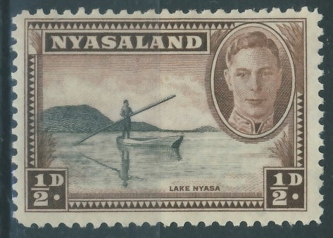 Kolonie ang. Nyasaland 1/2 d. - Lake Nyasa