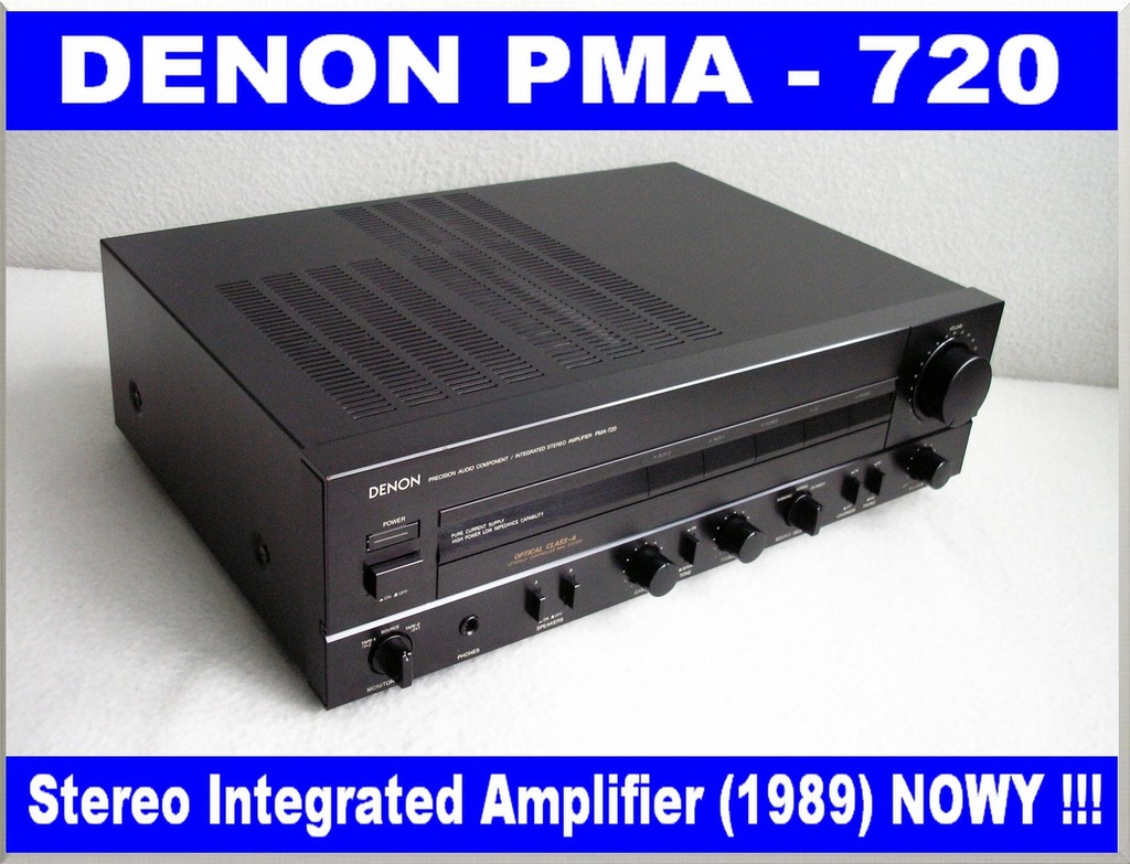DENON PMA-720 /INTEGRATED AMPLIFIER/ 1989r.NOWY!!!