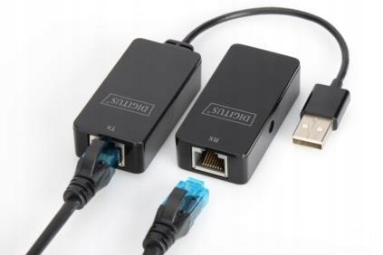 Przedłużacz/Extender USB 2.0 HighSpeed po skrętce Cat.5e/6 UTP, do 50m Digi
