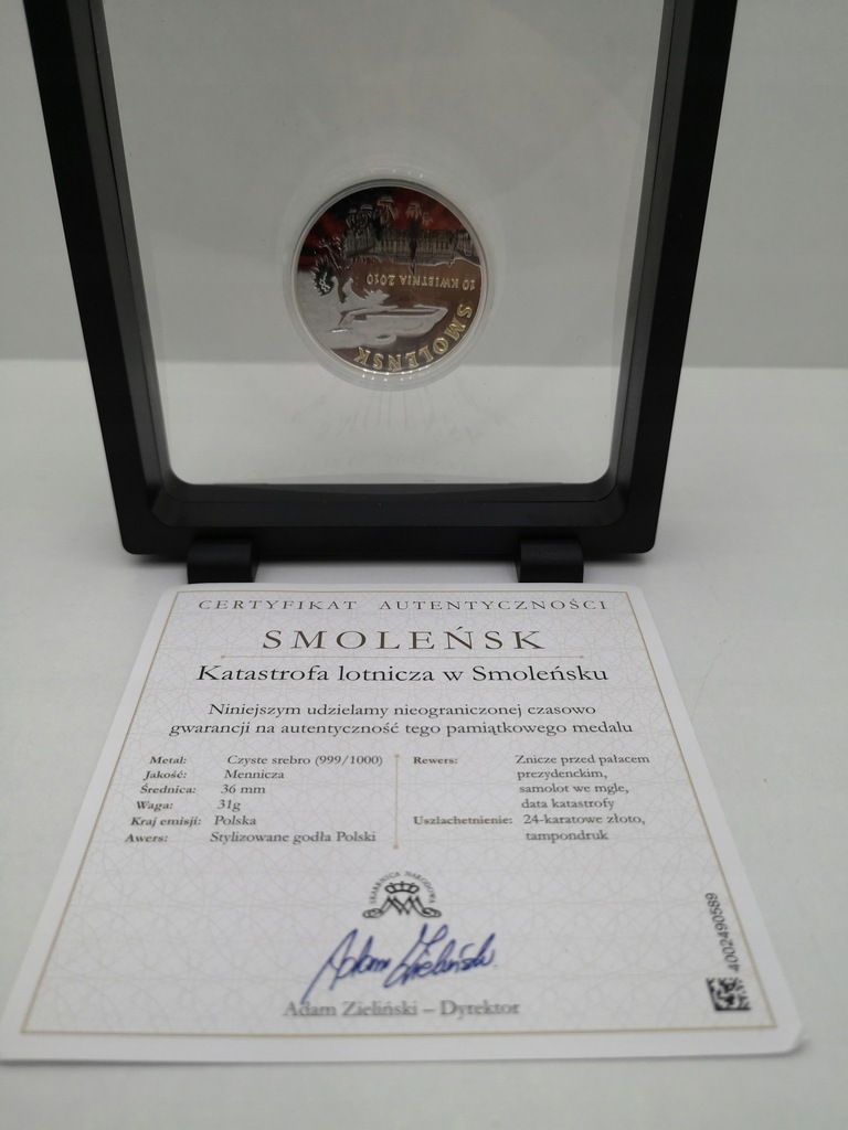 Moneta "Smoleńsk" 5 lat