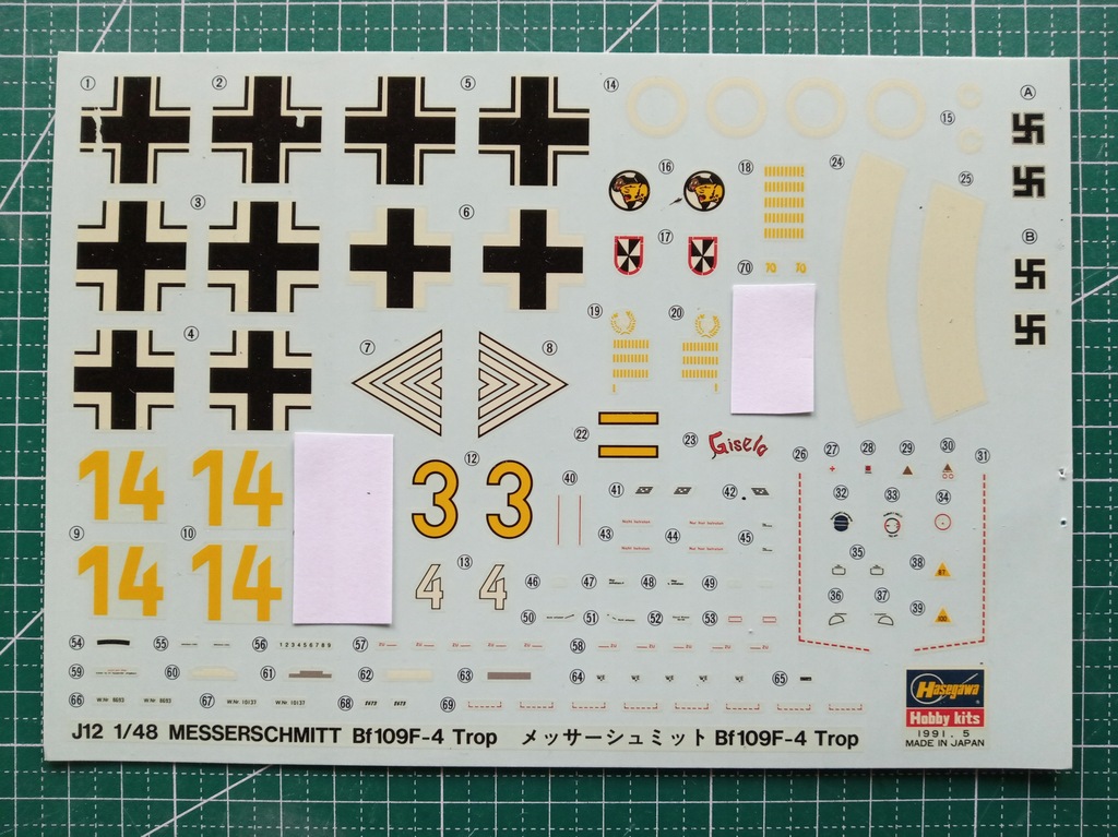 Купить BF 109F-4 Trop Hasegawa, неполная декаль!: отзывы, фото, характеристики в интерне-магазине Aredi.ru