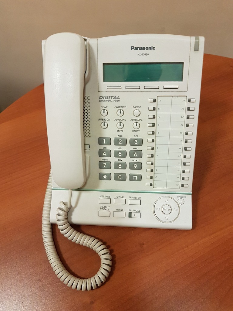 CYFROWY TELEFON SYSTEMOWY Panasonic KX-T7630 - 9037387591 - oficjalne  archiwum Allegro